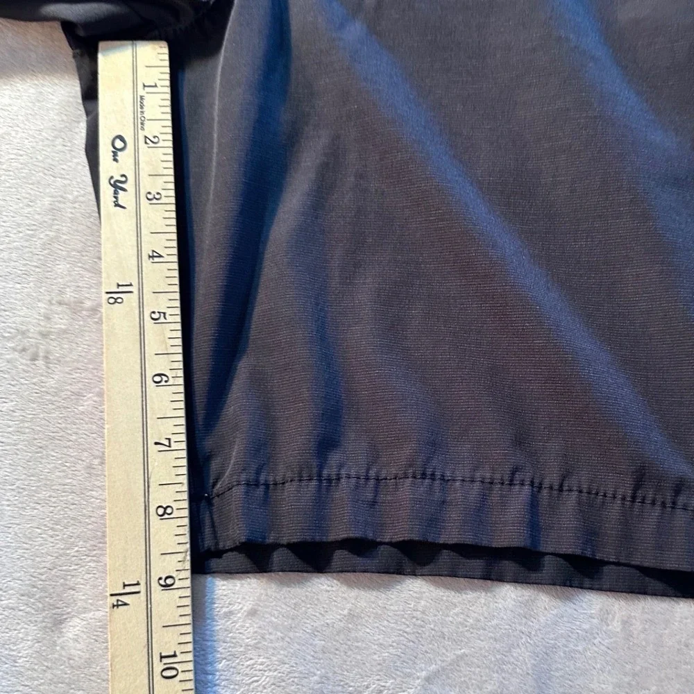 Banana Republic Core Temp Shorts Mens 34 Black Elastic Waist Stretch Chino 9